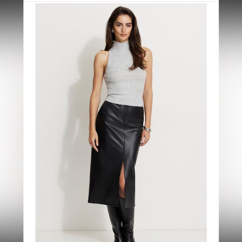 BNWT Dynamite Faux Leather MIDI Skirt